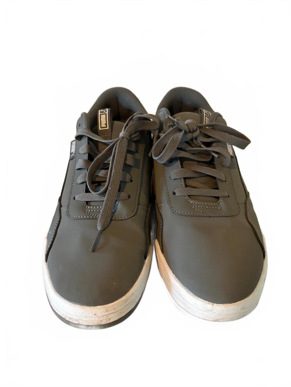 PUMA Skate C Buck Men’s Size 12 Sneakers Cool Dark Grey White Low Top 403556-02